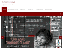 Tablet Screenshot of caritashuancayo.org.pe